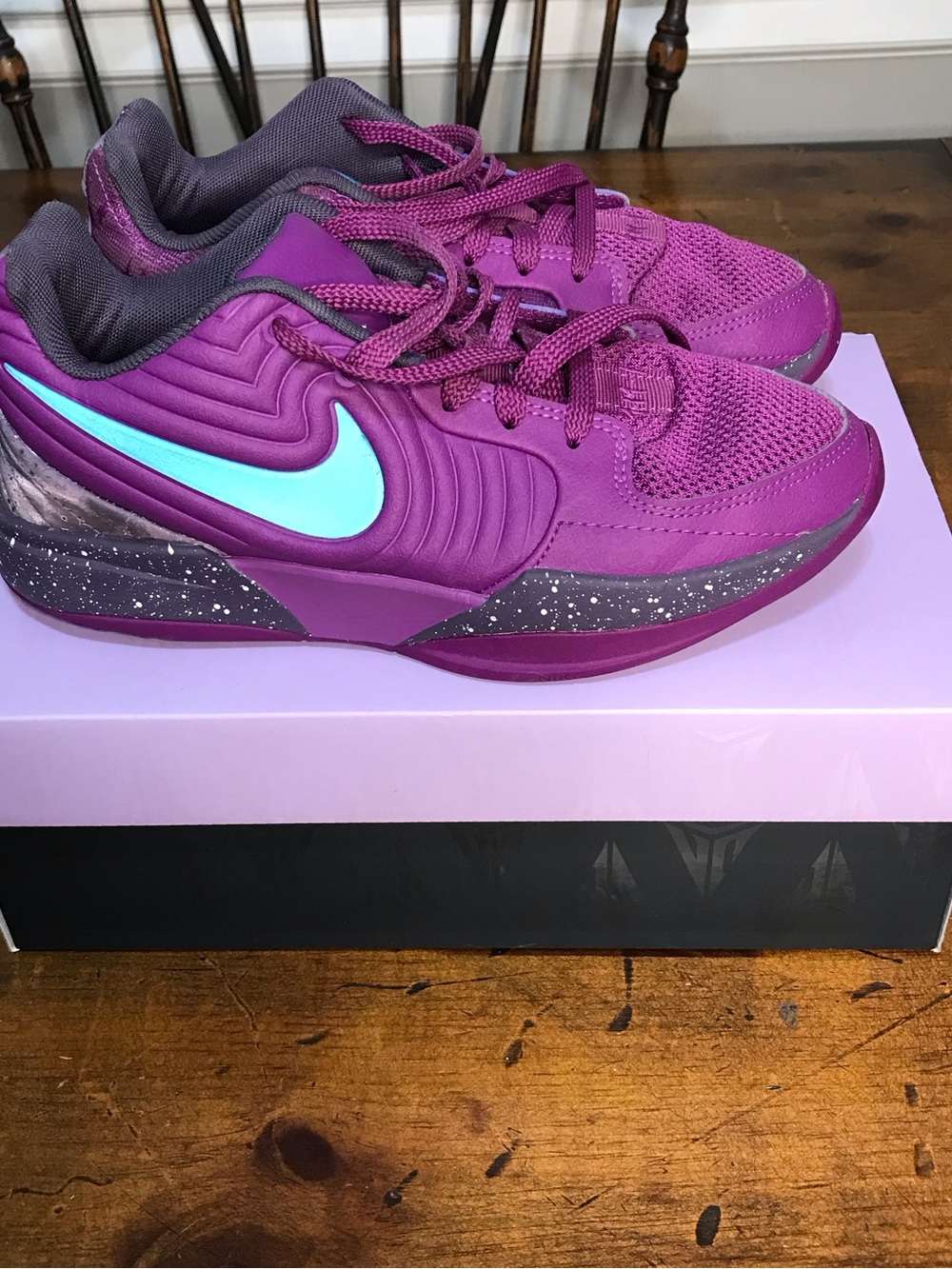 Nike JA 2 EP Shoessize 5.5 Y - Bold Berry/ Baltic Blue (FV5633-500)